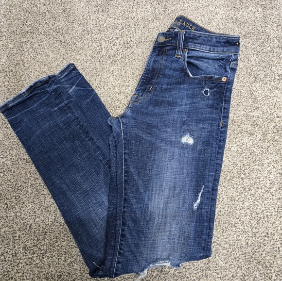 AE next level stretch jeans size 30x32. Guc, Super stretchy. Has patch details - Picture 4 of 13